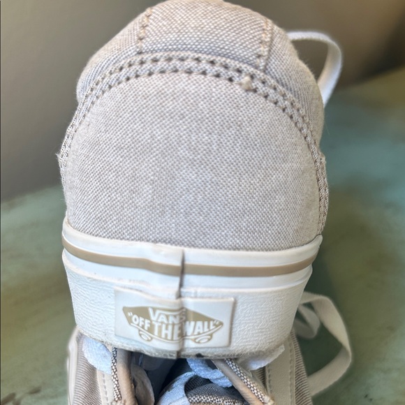 Vans Light Gray and White Lace-Up Sneakers - Picture 9 of 9